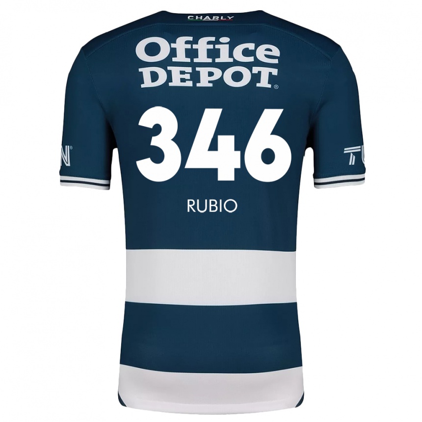 Kinder Fußball Mateo Rubio #346 Blau Weiss Heimtrikot Trikot 2024/25 T-Shirt Luxemburg