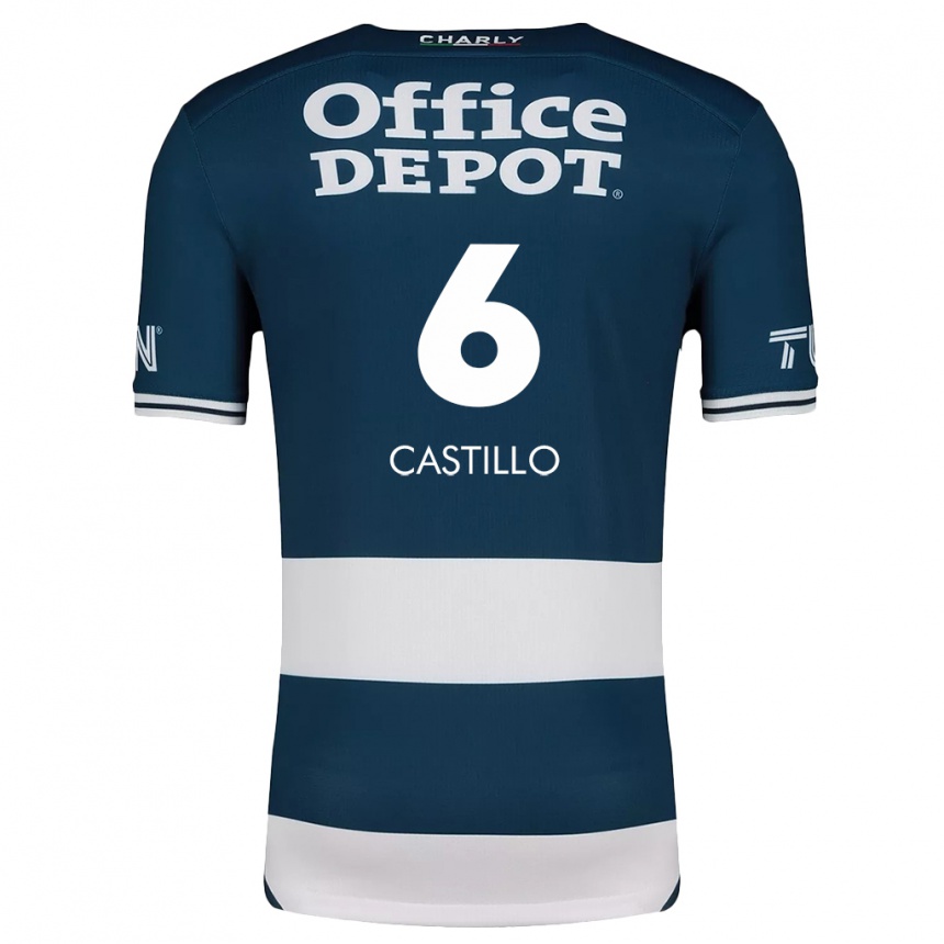 Kinder Fußball Byron Castillo #6 Blau Weiss Heimtrikot Trikot 2024/25 T-Shirt Luxemburg