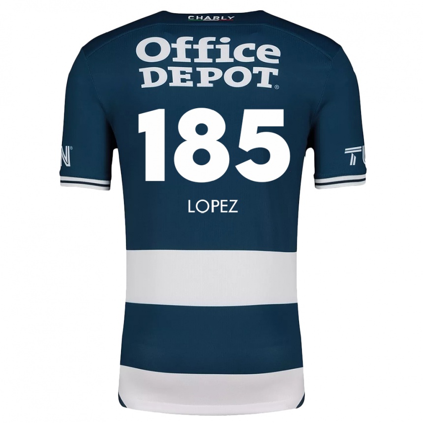 Kinder Fußball René López #185 Blau Weiss Heimtrikot Trikot 2024/25 T-Shirt Luxemburg