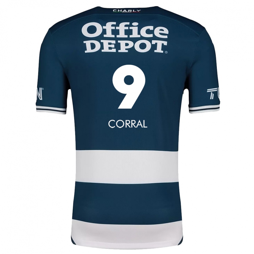 Kinder Fußball Charlyn Corral #9 Blau Weiss Heimtrikot Trikot 2024/25 T-Shirt Luxemburg