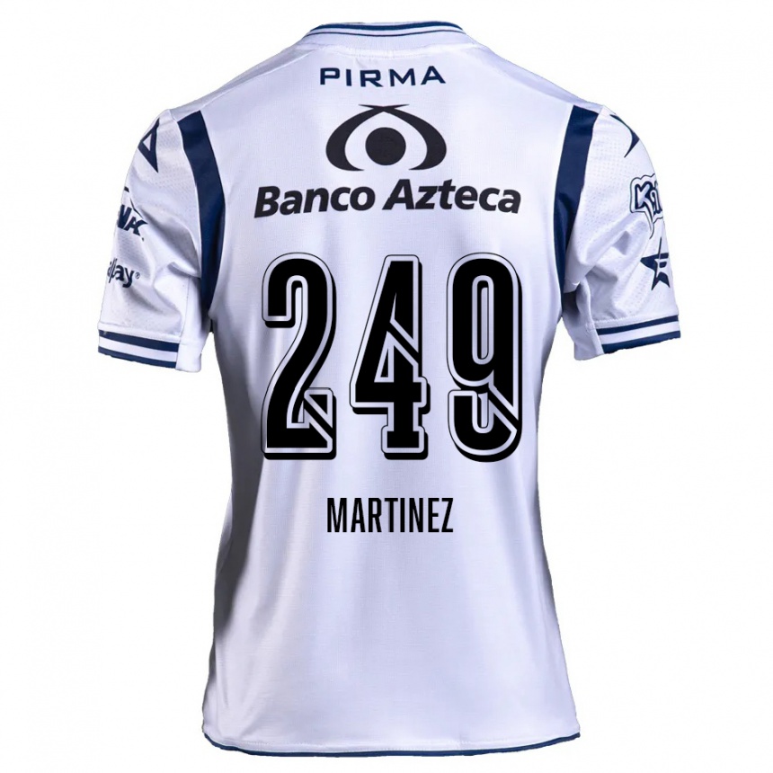 Kinder Fußball Juan Martínez #249 Weiß Marineblau Heimtrikot Trikot 2024/25 T-Shirt Luxemburg