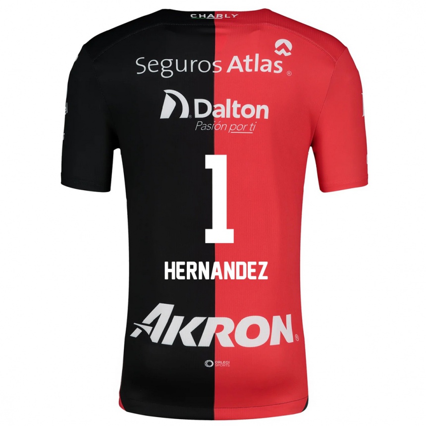 Kinder Fußball José Hernández #1 Rot Schwarz Heimtrikot Trikot 2024/25 T-Shirt Luxemburg