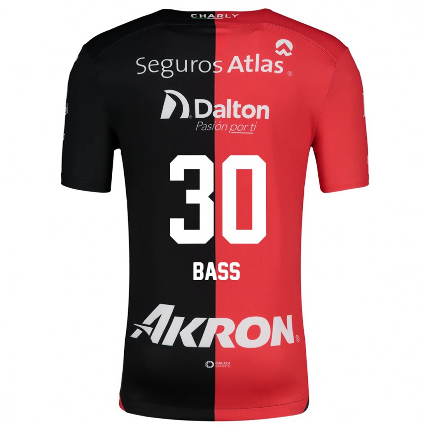 Kinder Fußball Abraham Bass #30 Rot Schwarz Heimtrikot Trikot 2024/25 T-Shirt Luxemburg