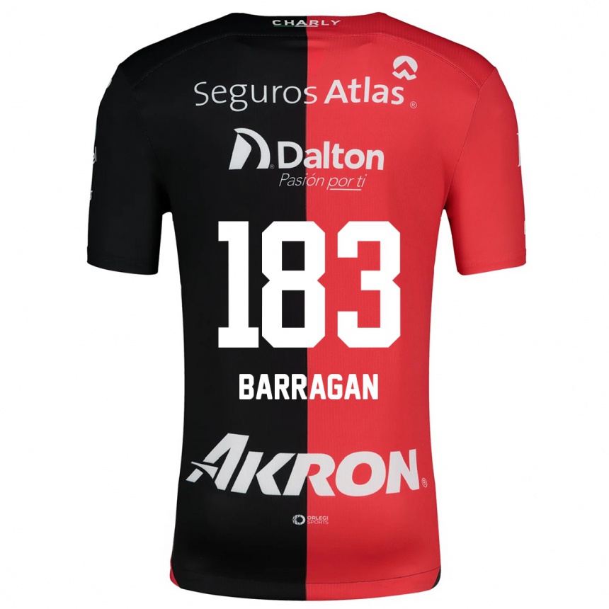 Kinder Fußball Roberto Barragán #183 Rot Schwarz Heimtrikot Trikot 2024/25 T-Shirt Luxemburg