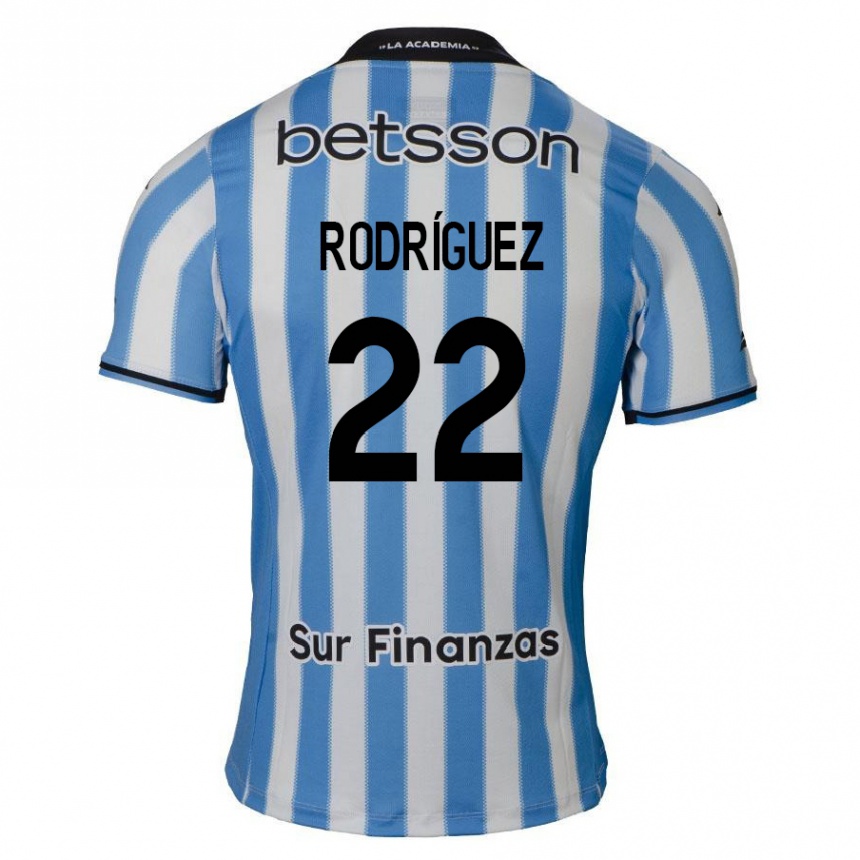 Kinder Fußball Baltasar Rodríguez #22 Blau Weiß Schwarz Heimtrikot Trikot 2024/25 T-Shirt Luxemburg