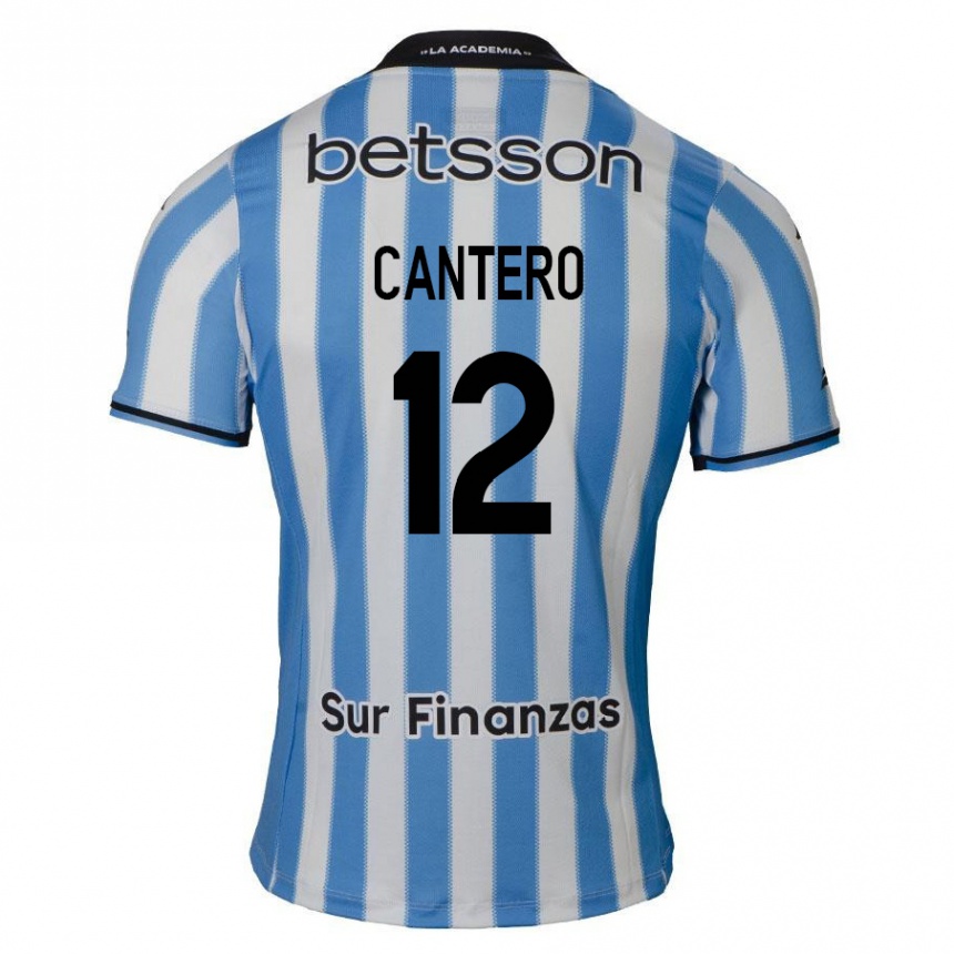 Kinder Fußball Milton Cantero #12 Blau Weiß Schwarz Heimtrikot Trikot 2024/25 T-Shirt Luxemburg