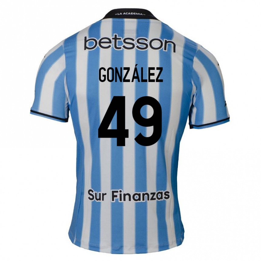 Kinder Fußball David González #49 Blau Weiß Schwarz Heimtrikot Trikot 2024/25 T-Shirt Luxemburg