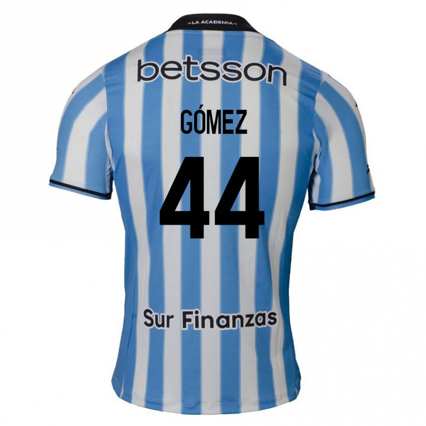 Kinder Fußball Francisco Gómez #44 Blau Weiß Schwarz Heimtrikot Trikot 2024/25 T-Shirt Luxemburg