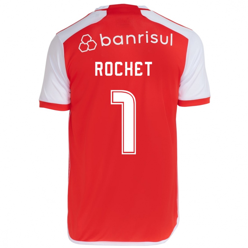 Kinder Fußball Sergio Rochet #1 Rot-Weiss Heimtrikot Trikot 2024/25 T-Shirt Luxemburg