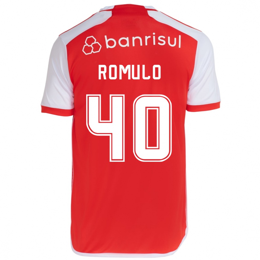 Kinder Fußball Rômulo #40 Rot-Weiss Heimtrikot Trikot 2024/25 T-Shirt Luxemburg