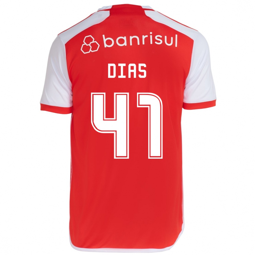 Kinder Fußball Matheus Dias #41 Rot-Weiss Heimtrikot Trikot 2024/25 T-Shirt Luxemburg