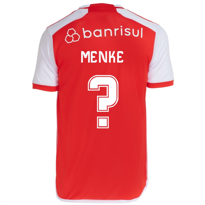 Kinder Fußball Henrique Menke #0 Rot-Weiss Heimtrikot Trikot 2024/25 T-Shirt Luxemburg