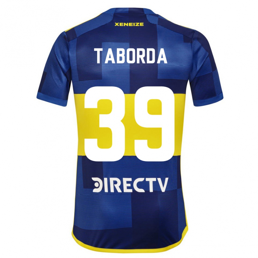 Kinder Fußball Vicente Taborda #39 Blau Gelb Heimtrikot Trikot 2024/25 T-Shirt Luxemburg