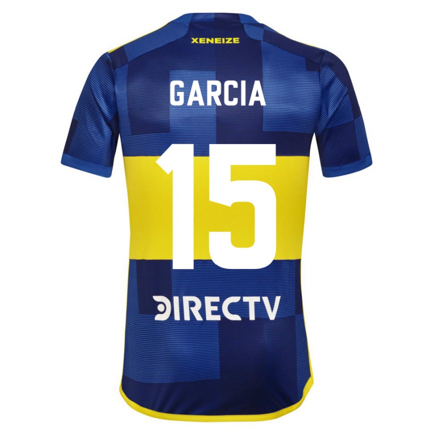 Kinder Fußball Ramiro Garcia #15 Blau Gelb Heimtrikot Trikot 2024/25 T-Shirt Luxemburg