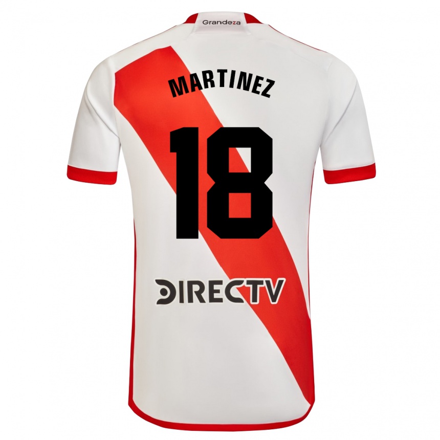 Kinder Fußball Pity Martínez #18 Weiß Rot Heimtrikot Trikot 2024/25 T-Shirt Luxemburg