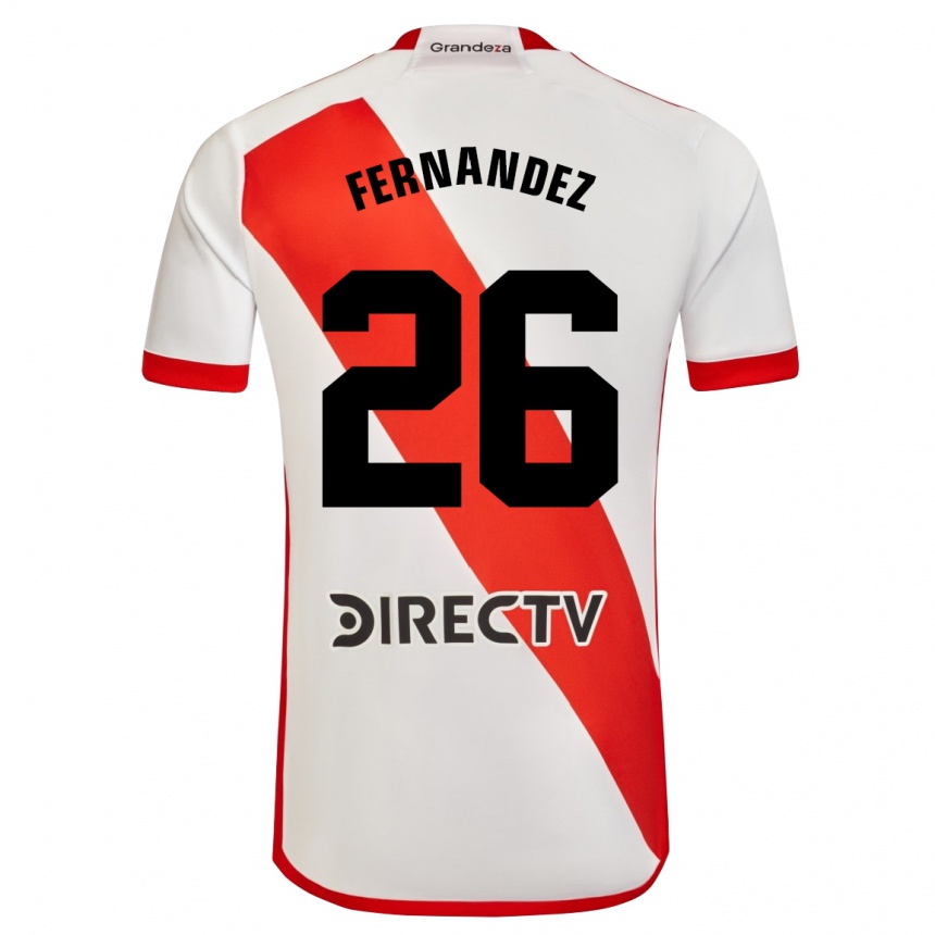 Kinder Fußball Nacho Fernández #26 Weiß Rot Heimtrikot Trikot 2024/25 T-Shirt Luxemburg