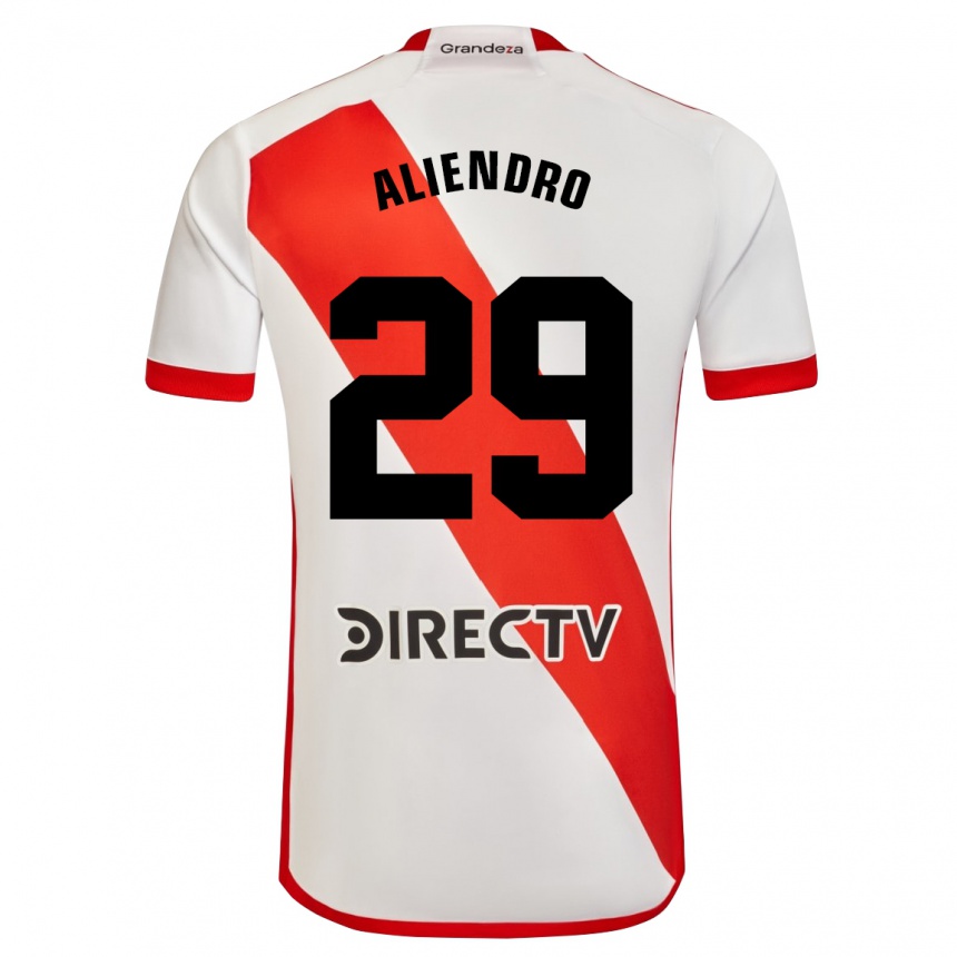 Kinder Fußball Rodrigo Aliendro #29 Weiß Rot Heimtrikot Trikot 2024/25 T-Shirt Luxemburg