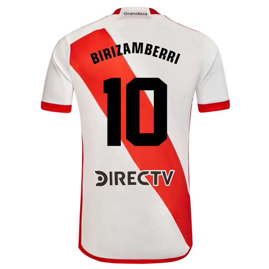 Kinder Fußball María Carolina Birizamberri Rivero #10 Weiß Rot Heimtrikot Trikot 2024/25 T-Shirt Luxemburg