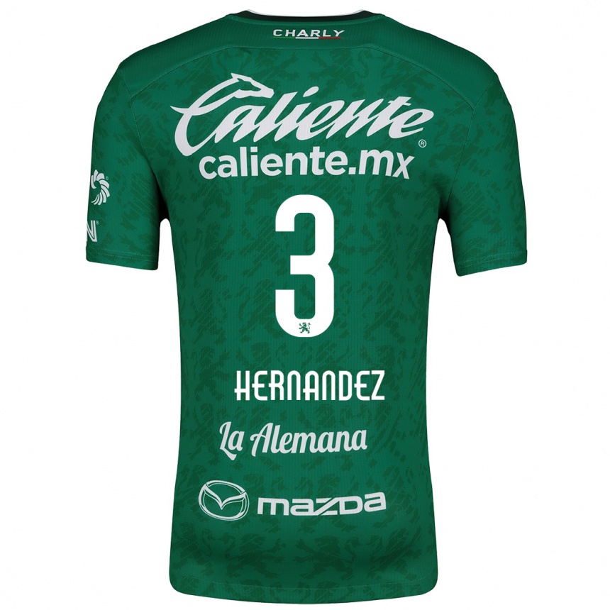 Kinder Fußball Pedro Hernández #3 Grün Weiß Heimtrikot Trikot 2024/25 T-Shirt Luxemburg