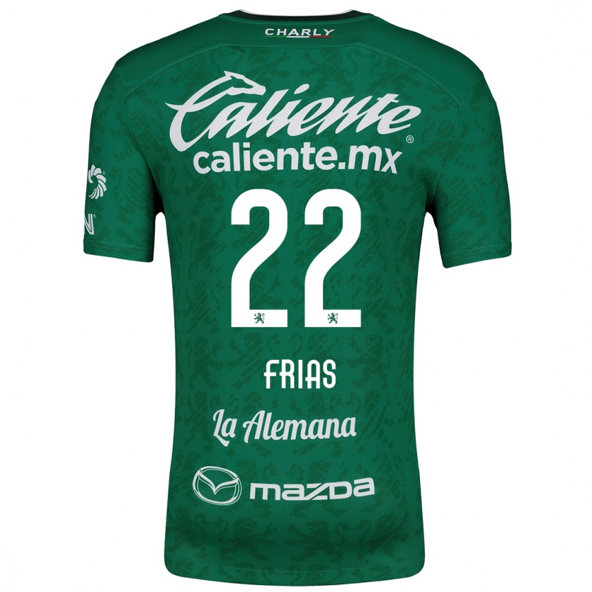 Kinder Fußball Adonis Frías #22 Grün Weiß Heimtrikot Trikot 2024/25 T-Shirt Luxemburg