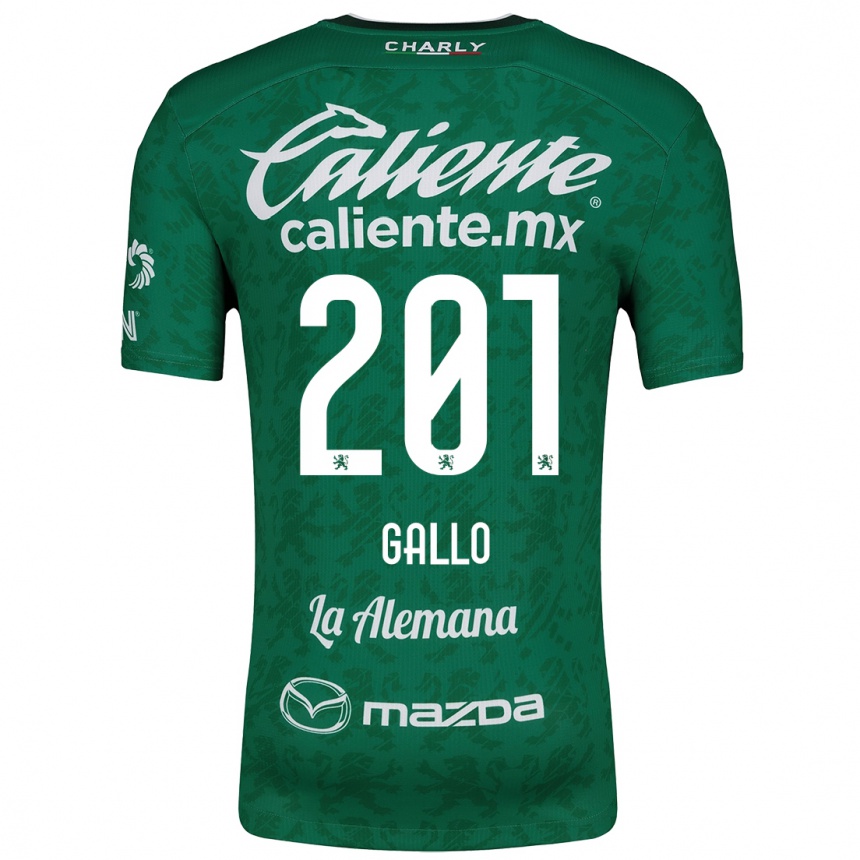 Kinder Fußball Andrés Gallo #201 Grün Weiß Heimtrikot Trikot 2024/25 T-Shirt Luxemburg