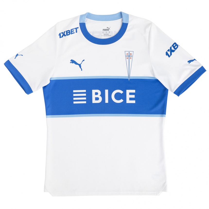 Kinder Fußball Branco Ampuero #17 Weiß Blau Heimtrikot Trikot 2024/25 T-Shirt Luxemburg