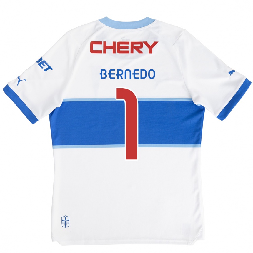 Kinder Fußball Vicente Bernedo #1 Weiß Blau Heimtrikot Trikot 2024/25 T-Shirt Luxemburg