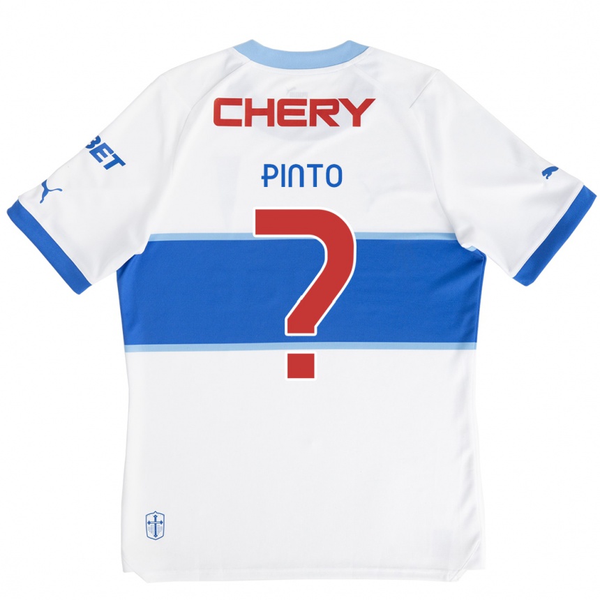 Kinder Fußball Pablo Pinto #0 Weiß Blau Heimtrikot Trikot 2024/25 T-Shirt Luxemburg