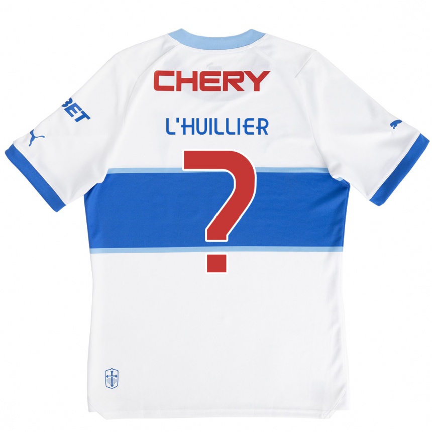 Kinder Fußball Nicolás L'huillier #0 Weiß Blau Heimtrikot Trikot 2024/25 T-Shirt Luxemburg