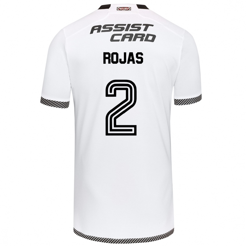 Kinder Fußball Jeyson Rojas #2 Weiß Schwarz Heimtrikot Trikot 2024/25 T-Shirt Luxemburg