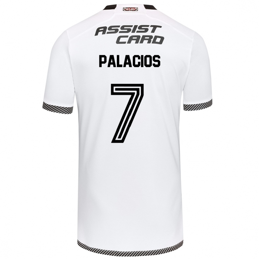 Kinder Fußball Carlos Palacios #7 Weiß Schwarz Heimtrikot Trikot 2024/25 T-Shirt Luxemburg