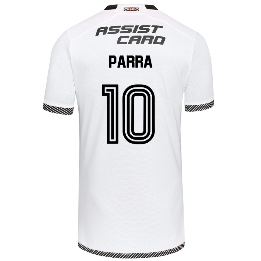 Kinder Fußball Pablo Parra #10 Weiß Schwarz Heimtrikot Trikot 2024/25 T-Shirt Luxemburg