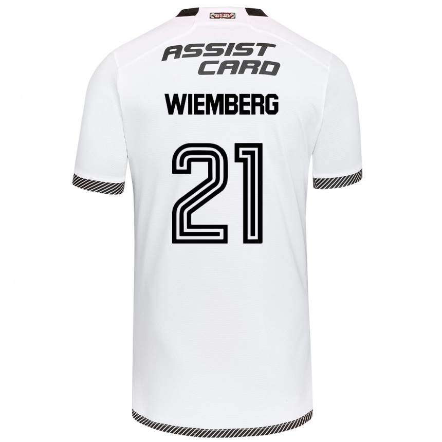 Kinder Fußball Erick Wiemberg #21 Weiß Schwarz Heimtrikot Trikot 2024/25 T-Shirt Luxemburg