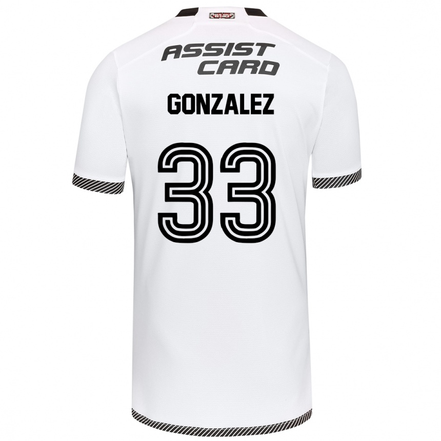 Kinder Fußball Ramiro González #33 Weiß Schwarz Heimtrikot Trikot 2024/25 T-Shirt Luxemburg