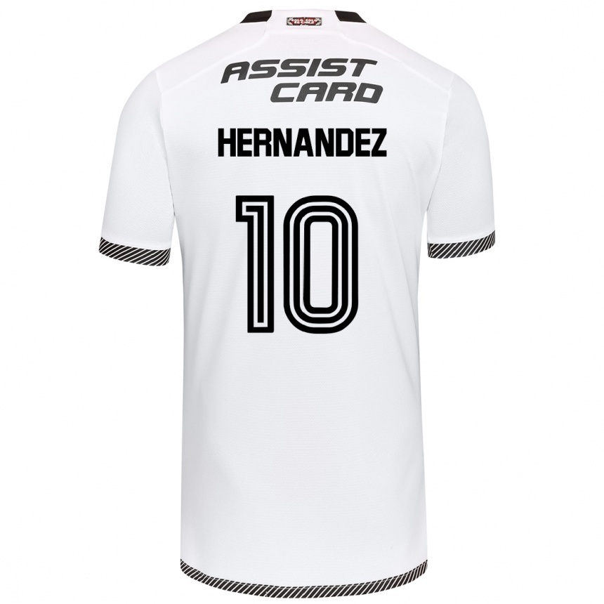 Kinder Fußball Leandro Hernández #10 Weiß Schwarz Heimtrikot Trikot 2024/25 T-Shirt Luxemburg