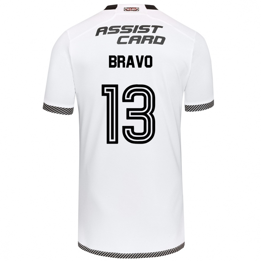 Kinder Fußball Santiago Bravo #13 Weiß Schwarz Heimtrikot Trikot 2024/25 T-Shirt Luxemburg