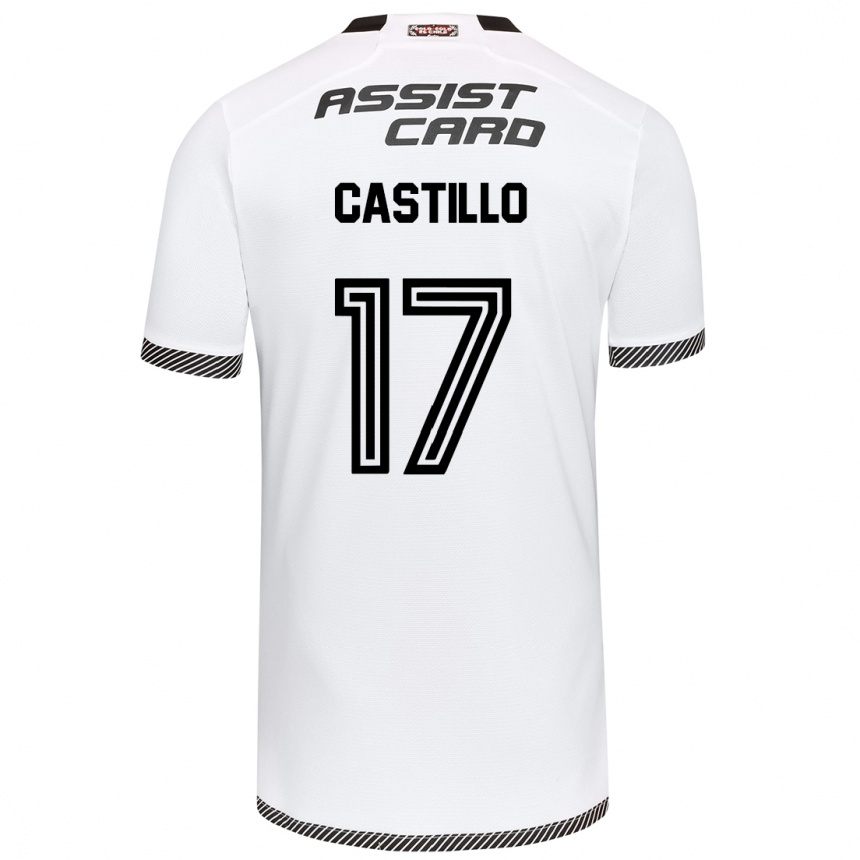 Kinder Fußball Fabián Castillo #17 Weiß Schwarz Heimtrikot Trikot 2024/25 T-Shirt Luxemburg