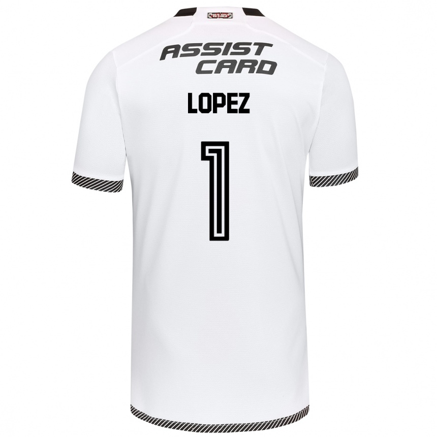 Kinder Fußball Yessenia López #1 Weiß Schwarz Heimtrikot Trikot 2024/25 T-Shirt Luxemburg