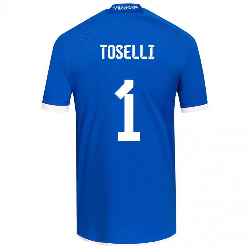 Kinder Fußball Cristopher Toselli #1 Blau Weiss Heimtrikot Trikot 2024/25 T-Shirt Luxemburg