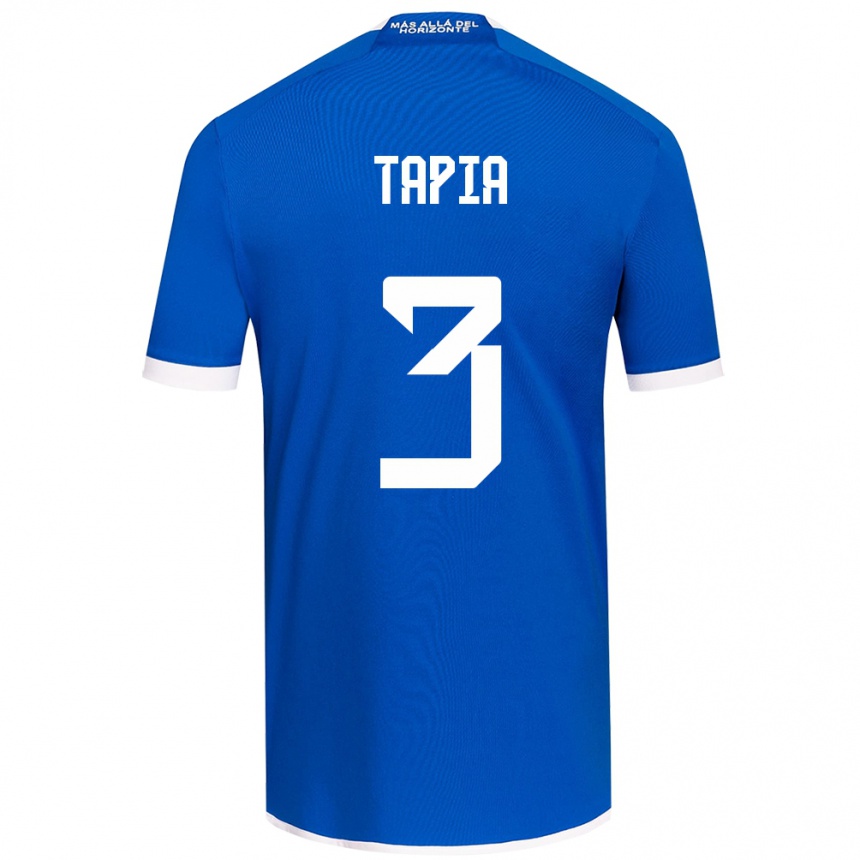 Kinder Fußball Ignacio Tapia #3 Blau Weiss Heimtrikot Trikot 2024/25 T-Shirt Luxemburg