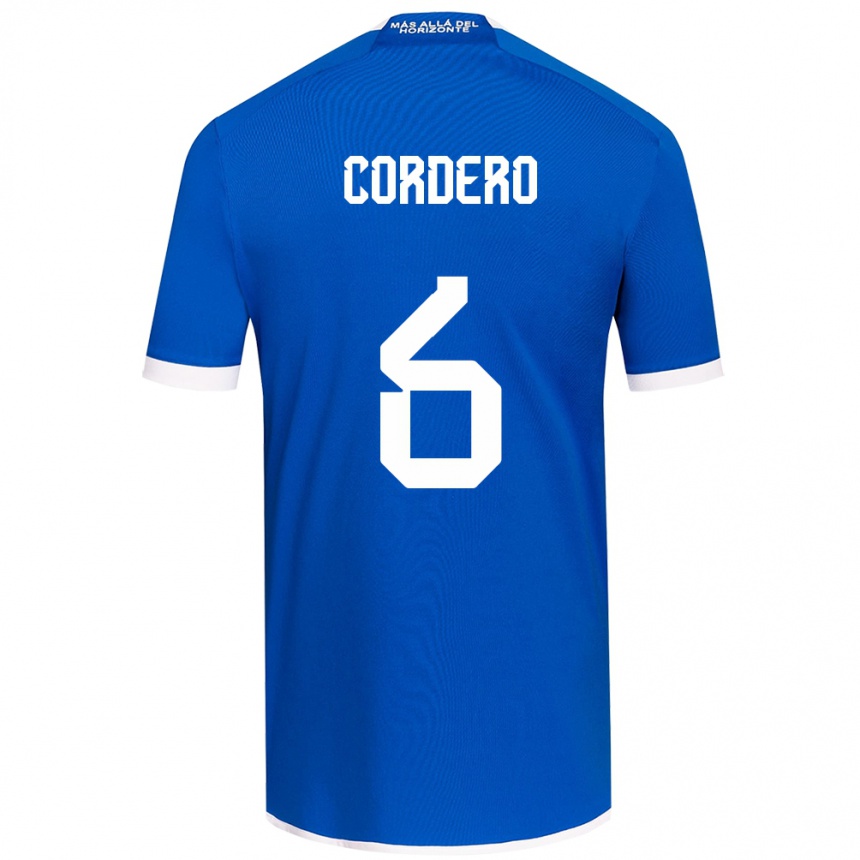 Kinder Fußball Renato Cordero #6 Blau Weiss Heimtrikot Trikot 2024/25 T-Shirt Luxemburg