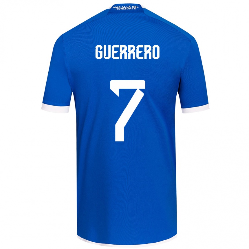 Kinder Fußball Maximiliano Guerrero #7 Blau Weiss Heimtrikot Trikot 2024/25 T-Shirt Luxemburg