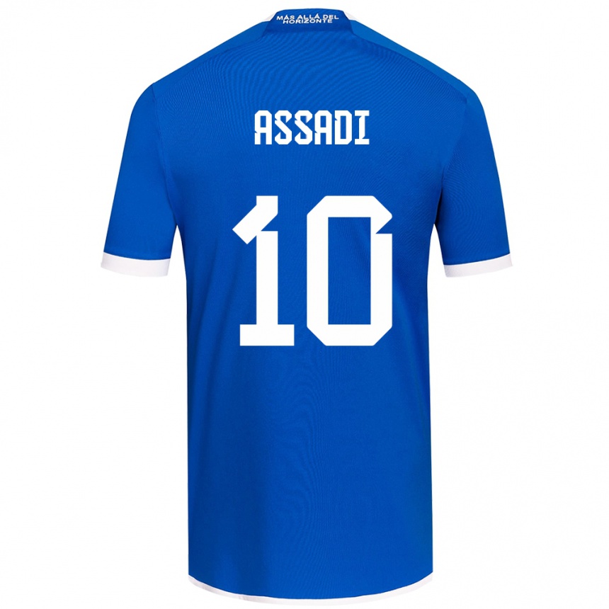 Kinder Fußball Lucas Assadi #10 Blau Weiss Heimtrikot Trikot 2024/25 T-Shirt Luxemburg