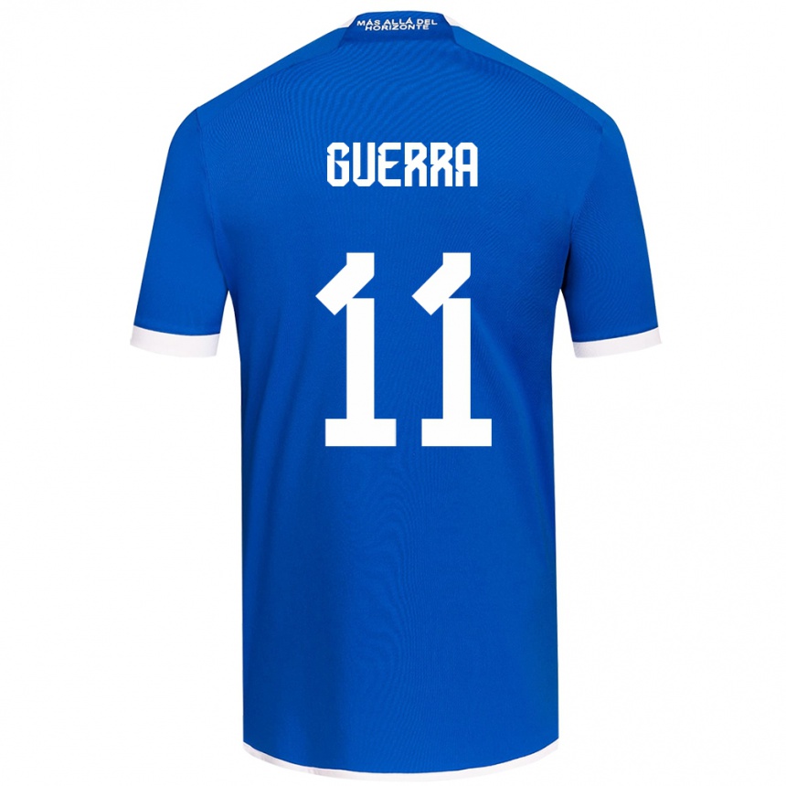 Kinder Fußball Nicolás Guerra #11 Blau Weiss Heimtrikot Trikot 2024/25 T-Shirt Luxemburg