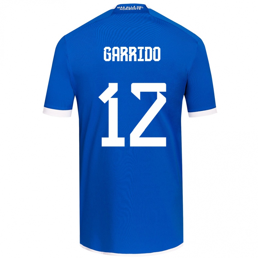 Kinder Fußball Pedro Garrido #12 Blau Weiss Heimtrikot Trikot 2024/25 T-Shirt Luxemburg