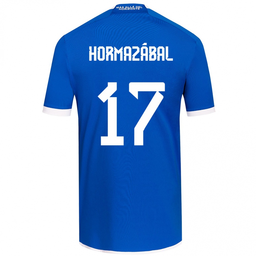 Kinder Fußball Fabián Hormazábal #17 Blau Weiss Heimtrikot Trikot 2024/25 T-Shirt Luxemburg