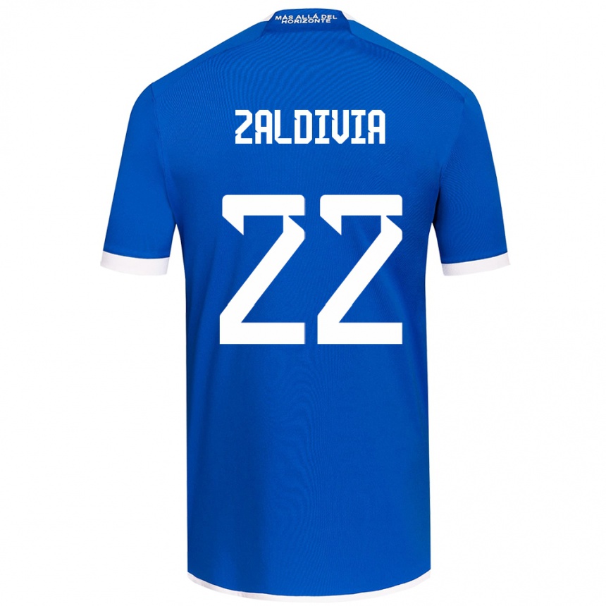 Kinder Fußball Matías Zaldivia #22 Blau Weiss Heimtrikot Trikot 2024/25 T-Shirt Luxemburg