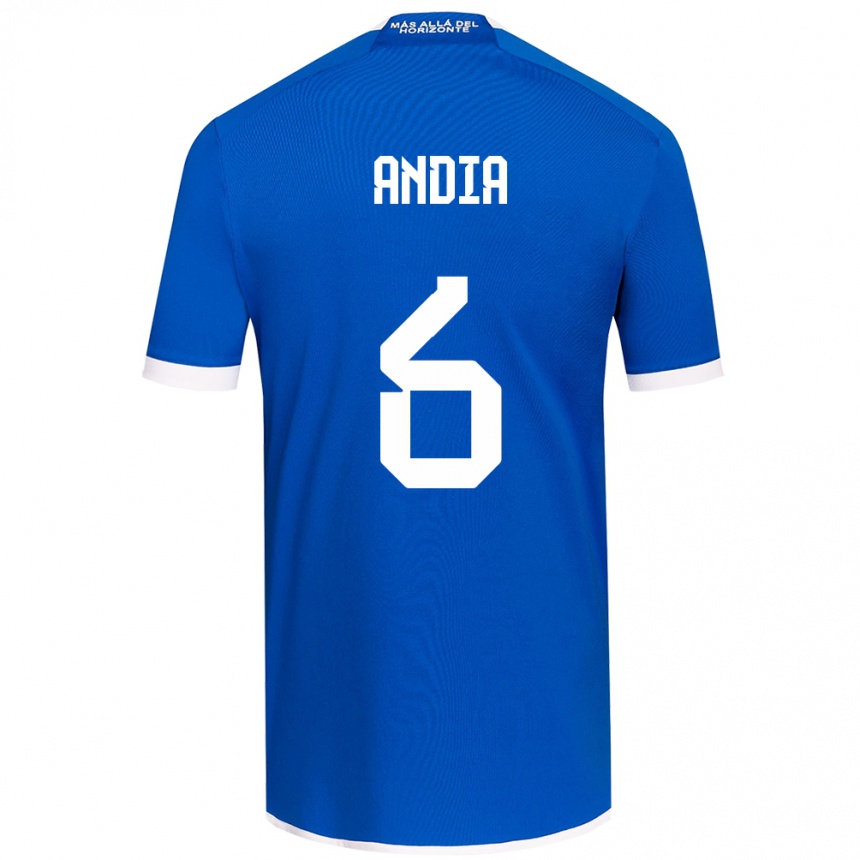 Kinder Fußball Yonathan Andía #6 Blau Weiss Heimtrikot Trikot 2024/25 T-Shirt Luxemburg