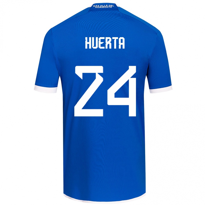 Kinder Fußball Renato Huerta #24 Blau Weiss Heimtrikot Trikot 2024/25 T-Shirt Luxemburg