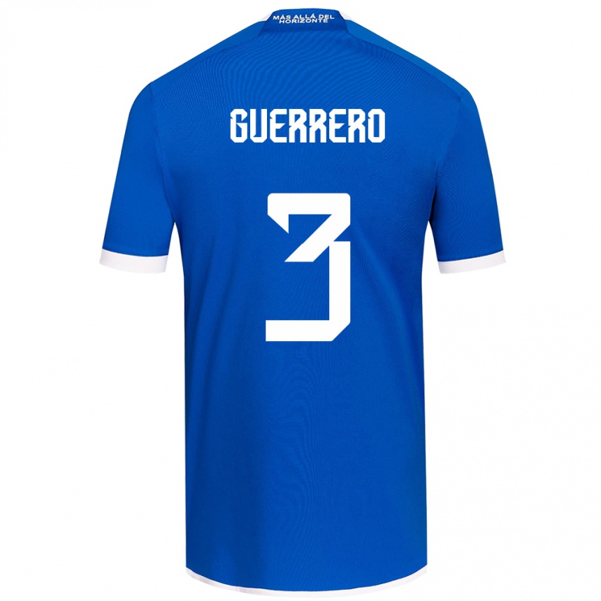 Kinder Fußball Carla Guerrero #3 Blau Weiss Heimtrikot Trikot 2024/25 T-Shirt Luxemburg